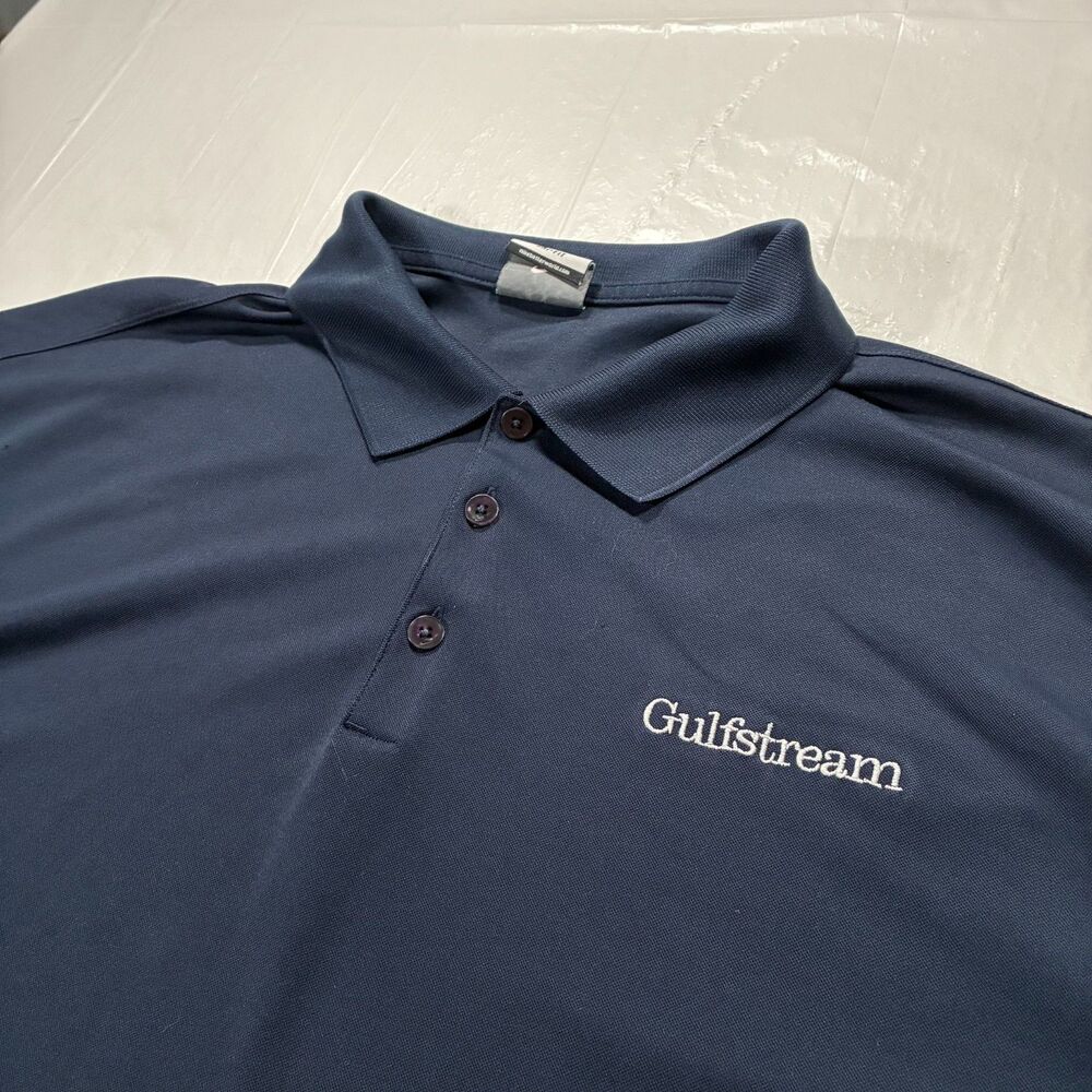 Nike Golf GulfStream Navy Blue Polo Men's 3XL Dri-Fit Performance Work